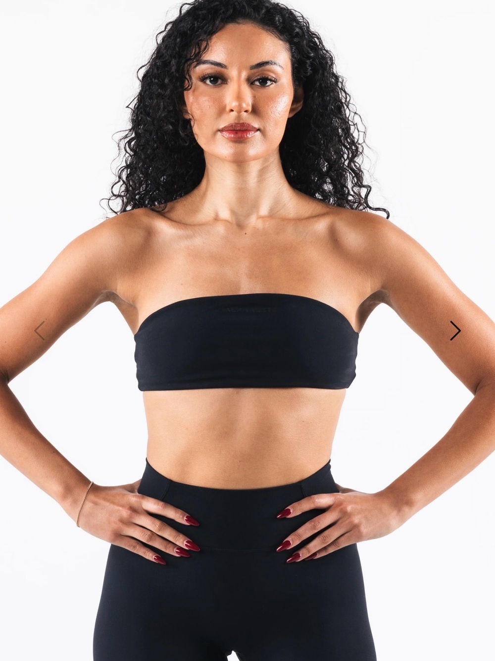 Alphalete Black Aura Bandeau Top
